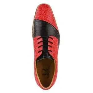 Lucky Mens Croco Lizard Print Genuine Leather Oxford Dress Shoes Libertyzeno | Shoes | Lucky Mens Croco Lizard Print Genuine  main image 2